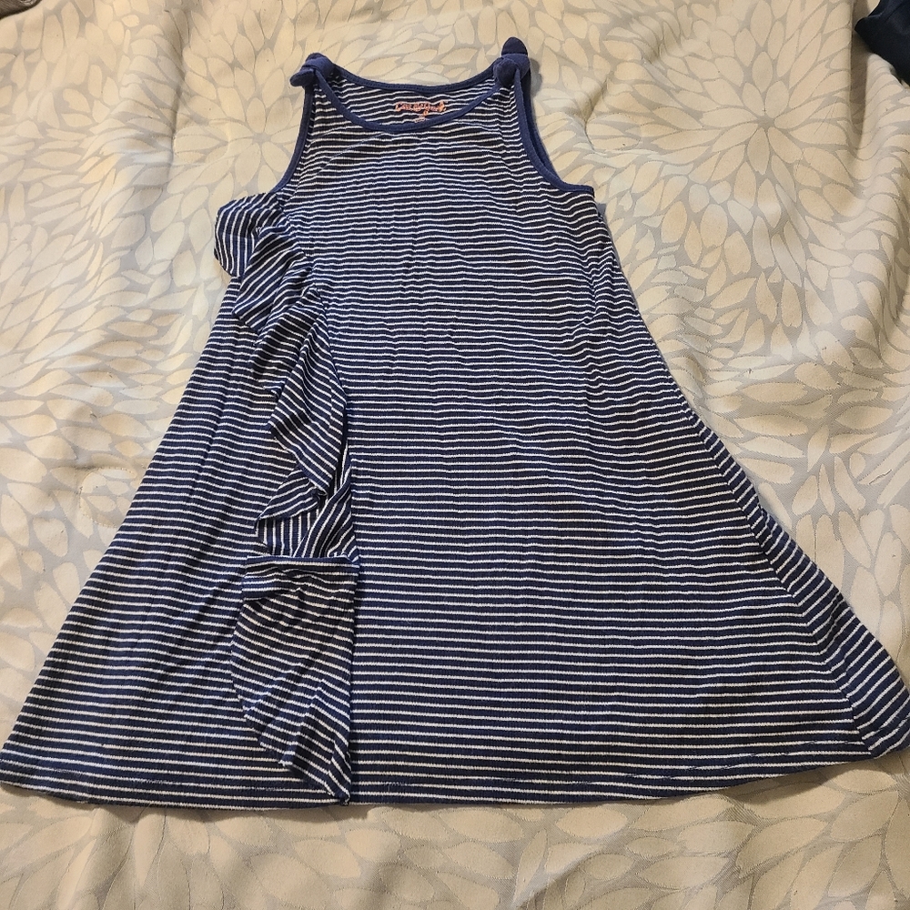 Girls 5T cat & jack navy striped dress #111